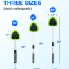 Windshield Cleaner Tool – Car Interior Window Cleaning Kit with Extendable Handle & 4 Microfiber Pads