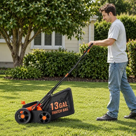 Pull Out Years of Dead Thatch. Bring Your Lawn Back to Life